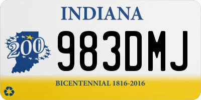 IN license plate 983DMJ