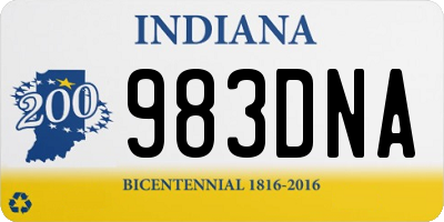 IN license plate 983DNA