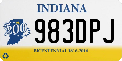 IN license plate 983DPJ