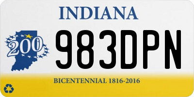 IN license plate 983DPN