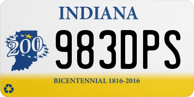 IN license plate 983DPS