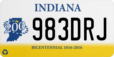 IN license plate 983DRJ