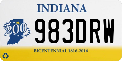 IN license plate 983DRW