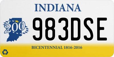 IN license plate 983DSE
