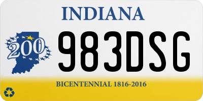 IN license plate 983DSG