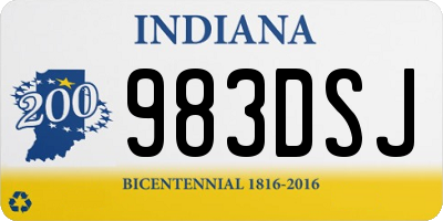 IN license plate 983DSJ