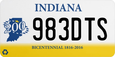 IN license plate 983DTS