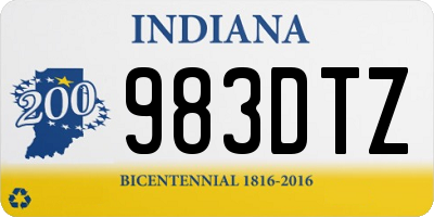 IN license plate 983DTZ