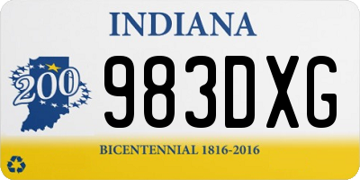 IN license plate 983DXG