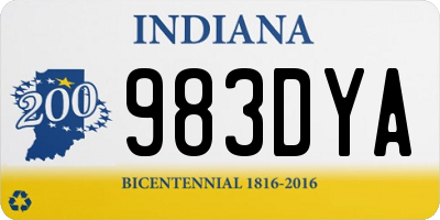 IN license plate 983DYA