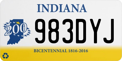 IN license plate 983DYJ