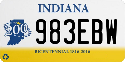 IN license plate 983EBW