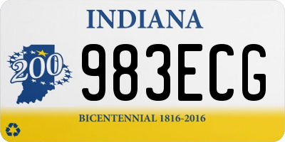 IN license plate 983ECG