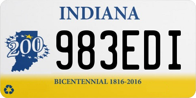 IN license plate 983EDI