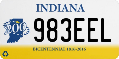 IN license plate 983EEL