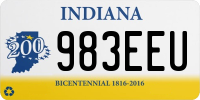 IN license plate 983EEU