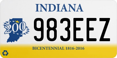 IN license plate 983EEZ