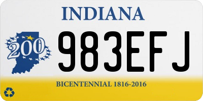 IN license plate 983EFJ