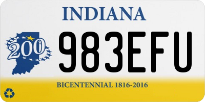 IN license plate 983EFU