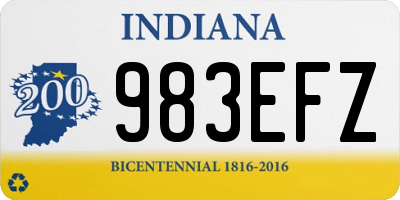 IN license plate 983EFZ