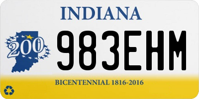 IN license plate 983EHM