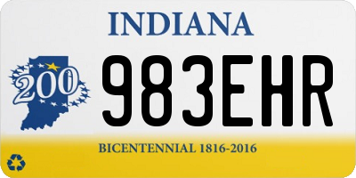 IN license plate 983EHR