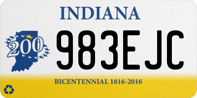 IN license plate 983EJC