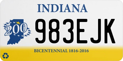 IN license plate 983EJK