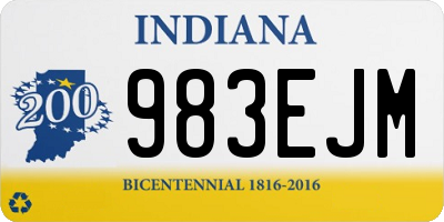 IN license plate 983EJM