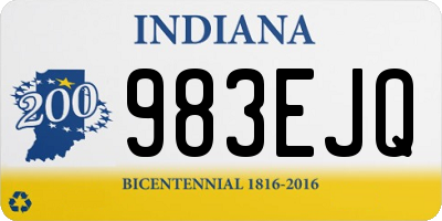 IN license plate 983EJQ