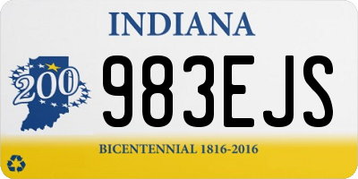 IN license plate 983EJS