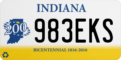 IN license plate 983EKS