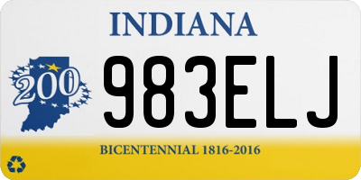 IN license plate 983ELJ