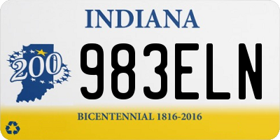 IN license plate 983ELN