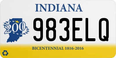 IN license plate 983ELQ
