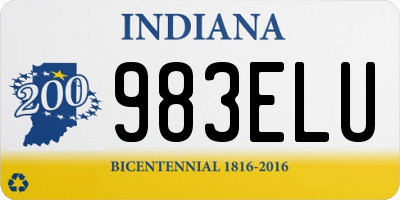 IN license plate 983ELU