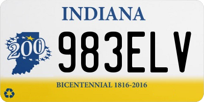 IN license plate 983ELV