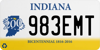 IN license plate 983EMT