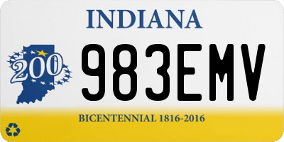 IN license plate 983EMV