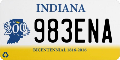 IN license plate 983ENA