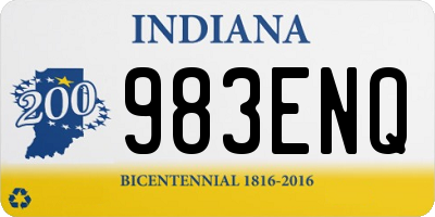 IN license plate 983ENQ