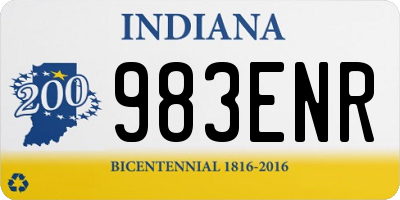 IN license plate 983ENR