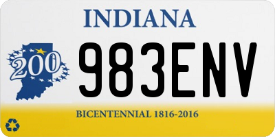 IN license plate 983ENV