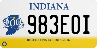 IN license plate 983EOI