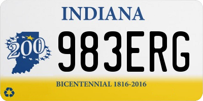 IN license plate 983ERG