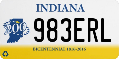 IN license plate 983ERL