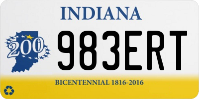 IN license plate 983ERT