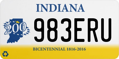 IN license plate 983ERU