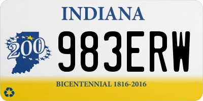 IN license plate 983ERW