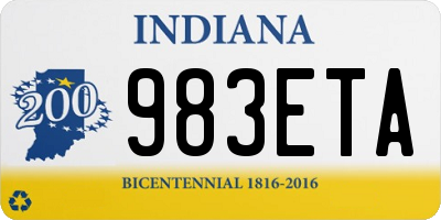 IN license plate 983ETA